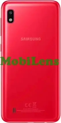Samsung A105, A105F Galaxy A10, M105 Galaxy M10 Задня кришка червона + скло камери, фото 1