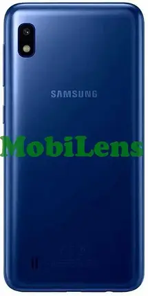 Samsung A105, A105F Galaxy A10, M105 Galaxy M10 Задня кришка синя + скло камери, фото 1