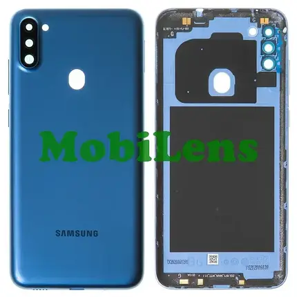Samsung A115, A115F Galaxy A11 Задня кришка синя + скло камери, фото 1
