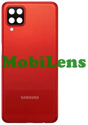 Samsung A125, A125F Galaxy A12 Задня кришка червона + скло камери, фото 1