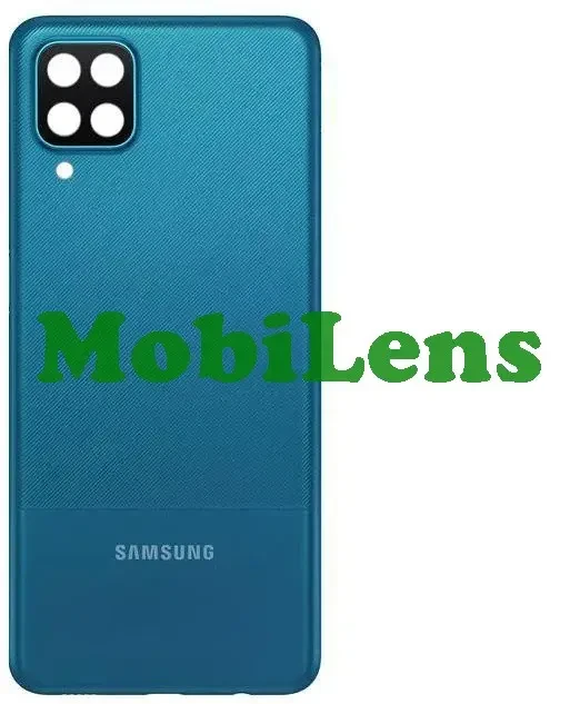 Samsung A125, A125F Galaxy A12 Задня кришка синя + скло камери