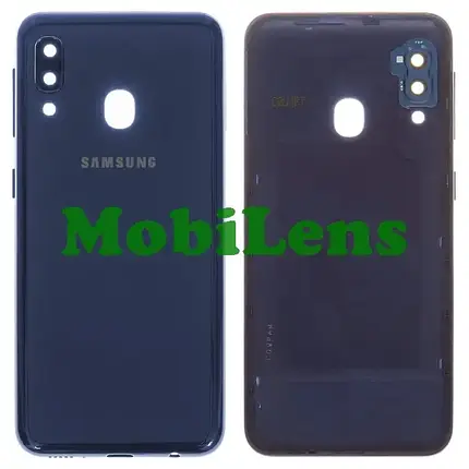 Samsung A202, Galaxy A20E Задня кришка синя, фото 1