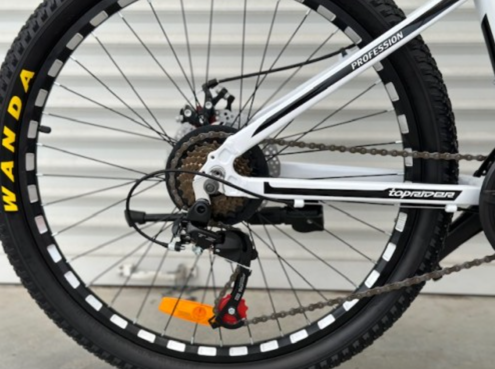 Горный Алюминиевый Велосипед TopRider 24 дюймов 680 размер рамы 14 Белый - фото 4 - id-p1851853710