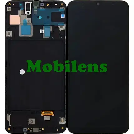 Samsung A305, Galaxy A30 Дисплей+тачскрин(модуль) черный *в рамке HighQuality OLED *Normal LCD Size, фото 1