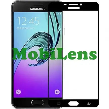 Samsung A510, A510F, Galaxy A5 2016 Захисне скло чорне, фото 1