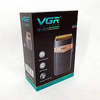 Электробритва VGR V-331, шейвер, бритва триммер для стрижки усов и бороды, профессиональная LW-474 мужская
