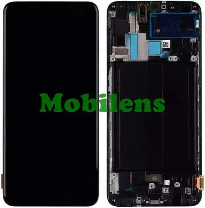 Samsung A705, Galaxy A70 2019, A707F Дисплей+тачскрин(модуль) черный *в рамке Original AMOLED *Ref, фото 1