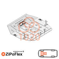 Acura MDX 3 2013-2020 Kolchuga ZiPoFlex (Защита двигателя и КПП)