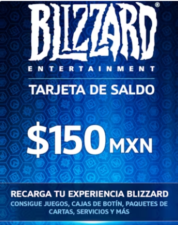 Подарункова карта Blizzard Gift Card на суму 150 MXN, US-регіон (ID ...