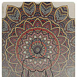 Килимок для йоги лляний двошаровий Спокій Лотоса 183x61x0.3 см Record FI-7156-3, фото 4