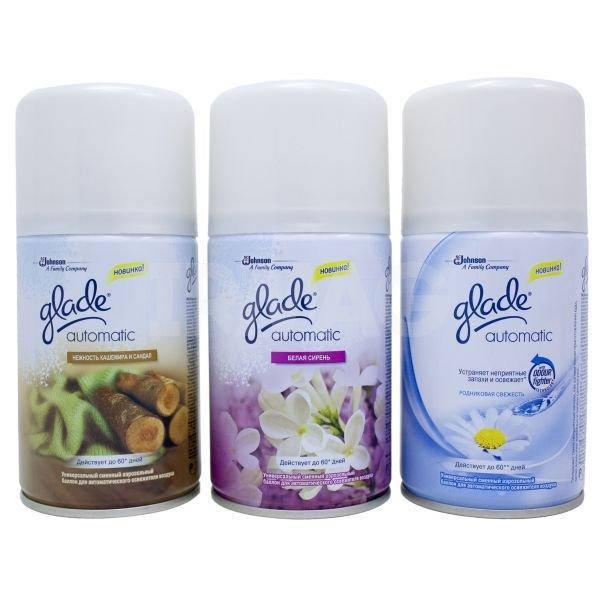 

Сменный балон в Автоматический освежитель воздуха Glade Automatic 269мл.
