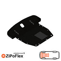 Hyundai Santa Fe 2006-2012 Kolchuga ZiPoFlex (Защита двигателя, КПП и радиатора)