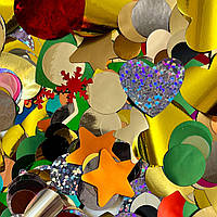 Конфеті асорті форм і кольорів, 50 грамів (Китай)