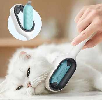 Щітка для сухого та вологого вичісування собак і котів Pet Gravity 4в1 Pet Grooming