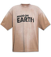 Футболка Vetements 'Made On Earth' T-Shirt Brown.