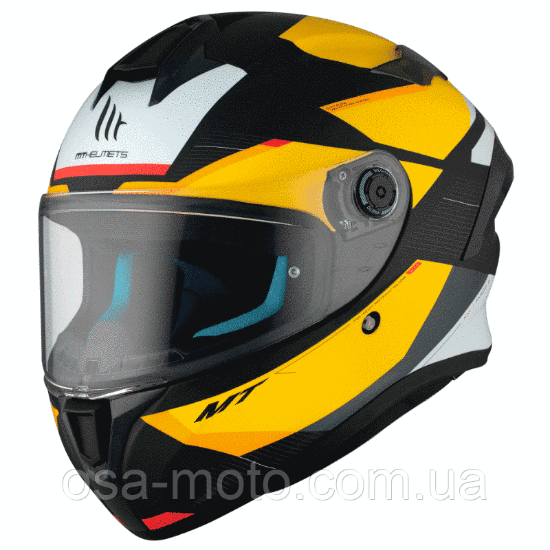 Мотошолом MT Targo S KAY B3 Matt Yellow ECE2206