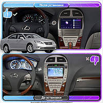 Штатна магнітола Lesko для Lexus ES V Рестайлінг 2009-2012 екран 9" 4/64Gb 4G Wi-Fi GPS Top 2шт, фото 3