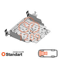 Ford Transit CHASSIS V363 MCA 2022- Kolchuga Standart (Защита двигателя, КПП и радиатора)