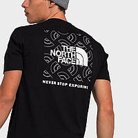 The North Face NSE Box Back Print Half Dome Outline T-shirt Black NF0A812HOV21 футболка мужская оригинал