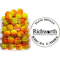 Плаваючі бойли pop-up жовто-помаранчеві, Кисла Слива (Richworth Plum Royale) 8мм/25 грамм
