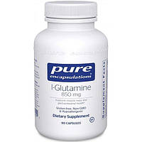 Глютамин Pure Encapsulations L-Glutamine 850 mg 90 Caps PE-02232 TV, код: 7637158