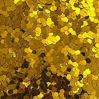 Конфеті лусочки (шестигранники) золото 3 мм, 50 грамів (Китай)