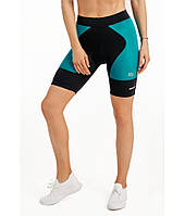 Велошорты, велотрусы с памперсом Radical MOBILE черный / бирюзовый (MOBILE-turquoise) - L
