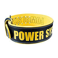 Пояс для важкої атлетики Power System PS-3830 Beast шкіряний Black/Yellow L