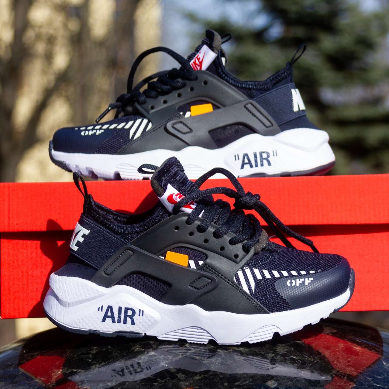 РОЗПРОДАЖ Кросівки Nike Air Huarache & Off White СИНІЙ КОЛІР