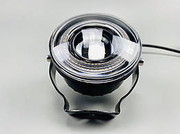 Фара LED 30W з чітким світловим кордоном великою лінзою та габаритним світлом 8-80V led chip 3570 протитуманна