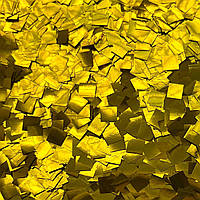 Конфеті квадратики золоті 10х10 мм, 1 кг (Китай)