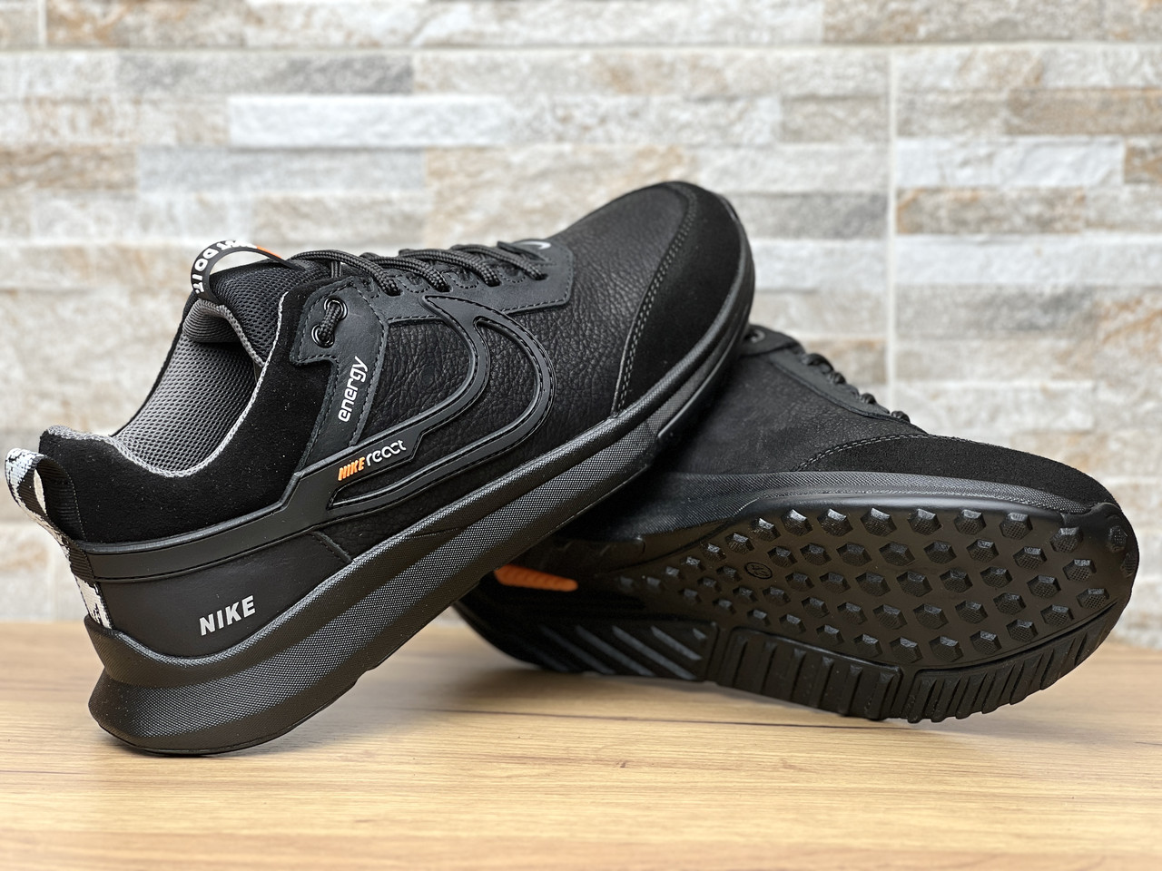 Кроссовки мужские кожаные Nike React Energy - фото 10 - id-p2123260089