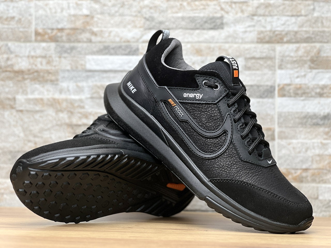 Кроссовки мужские кожаные Nike React Energy - фото 7 - id-p2123260089