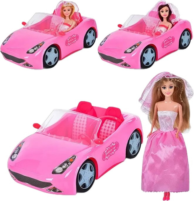 Машина з лялькою Рожеве весілля (925-179-80-81), фото 1