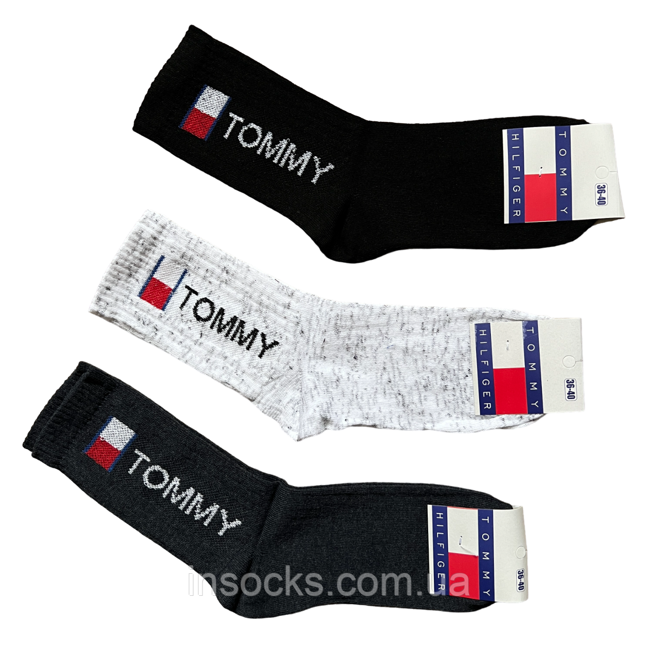 Шкарпетки жіночі "Tommy Hilfiger" теніс. 36-40р. Високі, демісезонні.