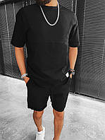 Мужской летний комплект футболка-шорты (черный) красивая одежда из Турции МоN22