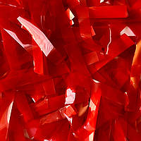 Конфетті тонкі смужки червоні, 50 грам (Україна)