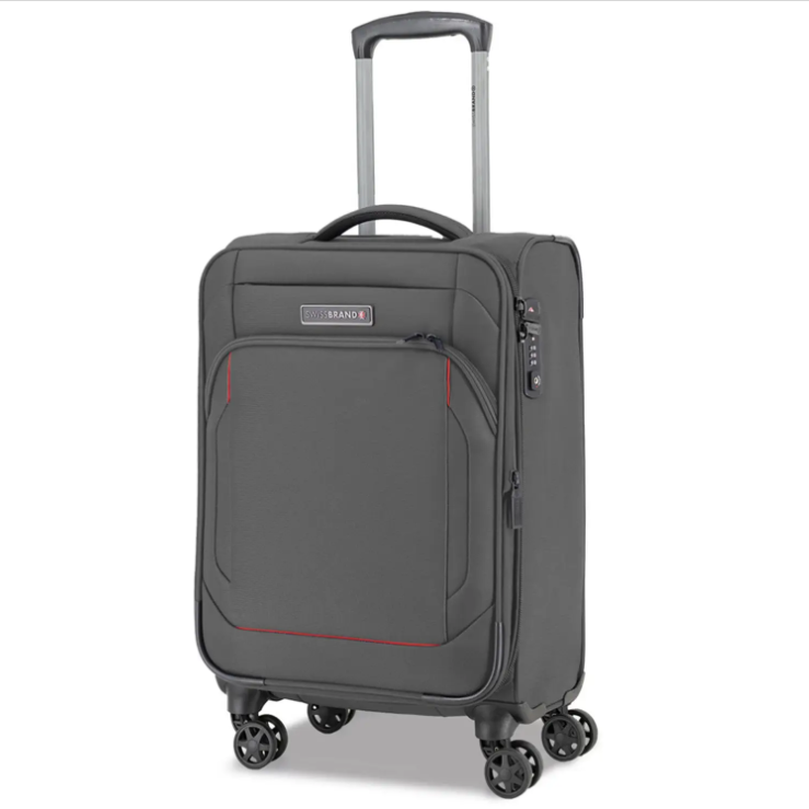 Чемодан на колесах для подорожей Swissbrand Celtic (S) Dark Grey (SWB_LSCEL803S)