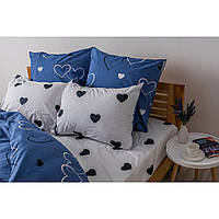 Комплект постільної білизни ТЕП "Happy Sleep", NAVY BLUE LOVE 31, 50х70 см, Полуторний