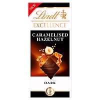 Шоколад Lindt Excellence caramel & hazelnut 100г