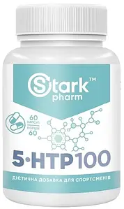 5-гідроксі L-триптофан (для підвищення серотоніну) Stark Pharm 5-HTP 100 мг 60 капс.