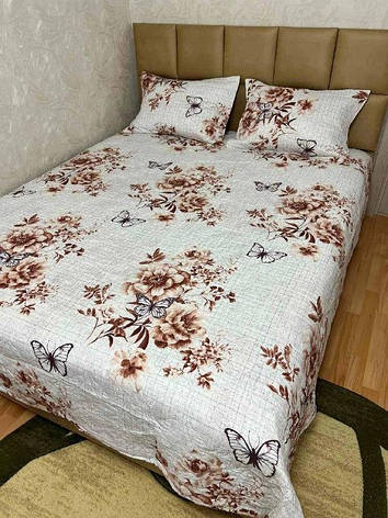 Покривало стьобане євро з наволочками, фото 1