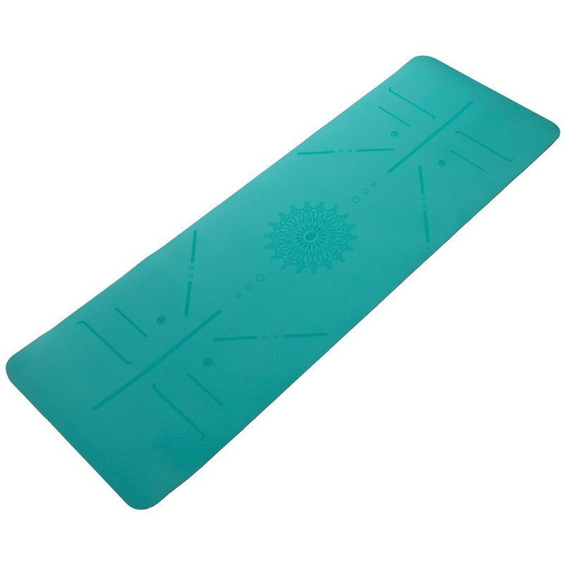 Килимок для йоги TPE з розміткою 183x61x0, 6см Record FI-2430, фото 1