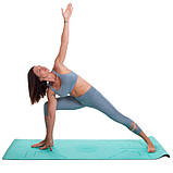 Килимок для йоги TPE з розміткою 183x61x0, 6см Record FI-2430, фото 9