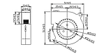 Вентилятор равлик 5015, 24В, 5800 об/хв, 80 мА, 1.9 Вт, фото 8