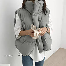 Жилетка жіноча плащівка Канада синтепон 200 42-46 (3) "LUCY "RIN847-522 zam, фото 4