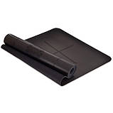 Килимок для йоги поліуретановий з розміткою 183x68x0.5см Record FI-8307, фото 2