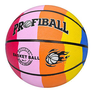 М'яч баскетбольний EV 3401 (30шт) розмір7, гума, 12 панелей, 580-600г, в пакеті