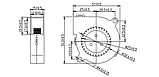 Кулер для для димогенератора 5015, 12В, 5900 об/хв, 160 мА, 1.9 Вт, фото 8