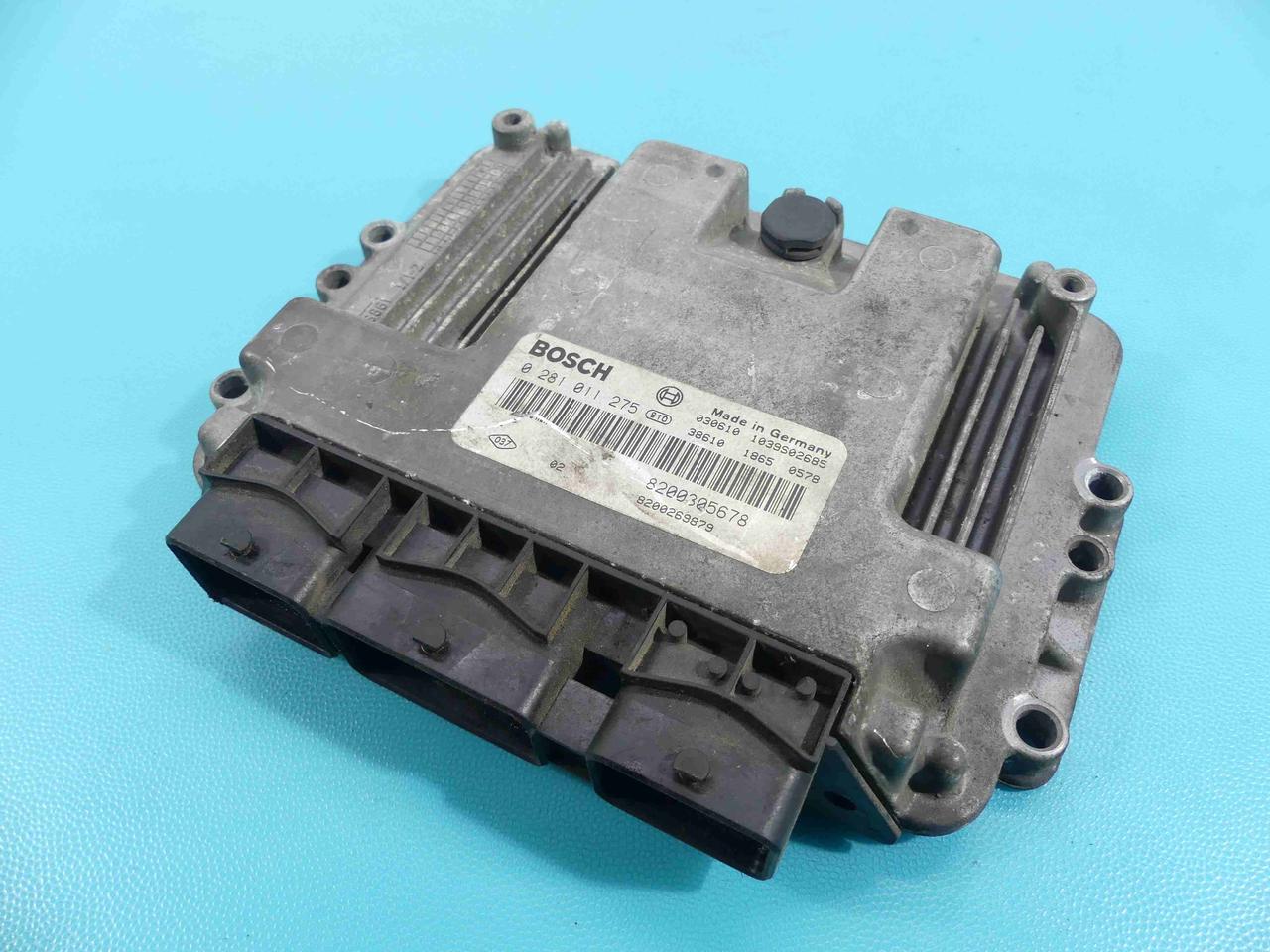 ЕБУ ECU Блок керування двигуном Renault Scenic 1.9 dci 0281011275, 8200305678, 8200269879